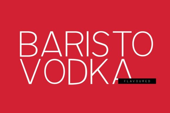 Baristo Vodka Font for Eye-Catching Branding