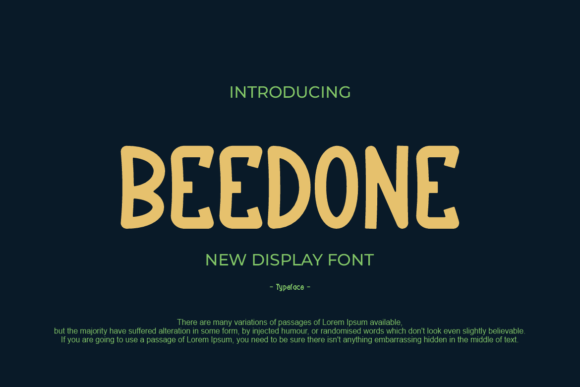 Beedone: The Playful Font That Elevates Campaign Creativity