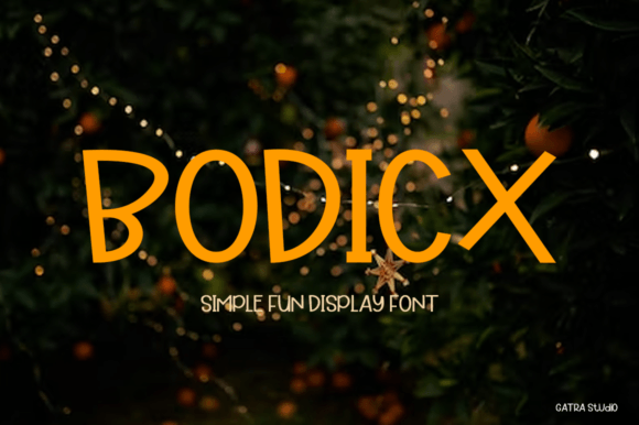 Bodicx: A Modern Display Font for Editorial Design