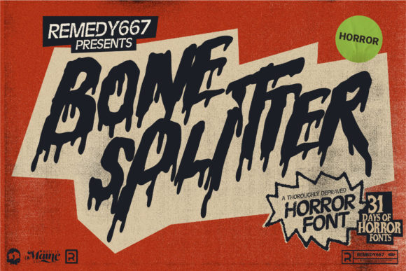 Bone Splitter: A Graphic Designer’s Take on a Bold Display Font