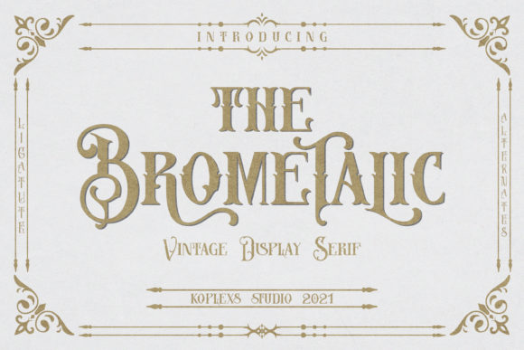 Brometalic Font for Professional Branding