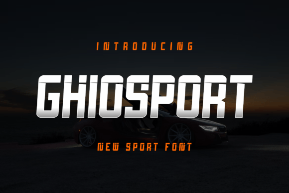 Ghiosport: A Sporty Display Font for Modern Web Projects