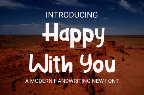 Happy with You Font for Handmade Creations