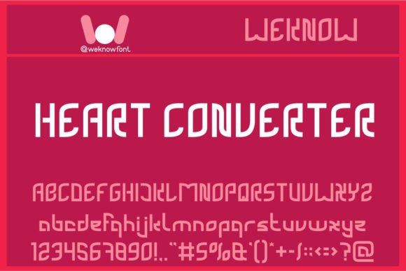Heart Converter Font for Professional Branding