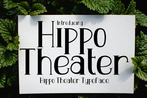 Hippo Theater Font for Web Design Projects