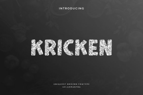 Kriken Font for Handmade Creations