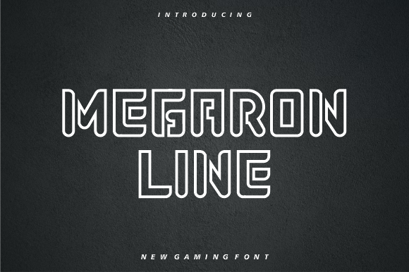 Megaron Line for Web Design: A Bold Display Font with Style