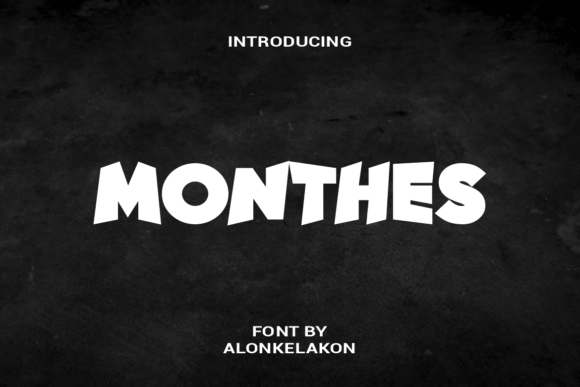 Monthes: A Bold Display Font for Modern Web Design