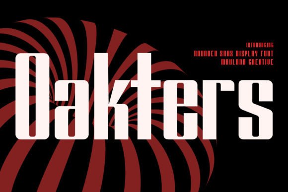 Oakters: A Bold Display Font for Handmade Creations