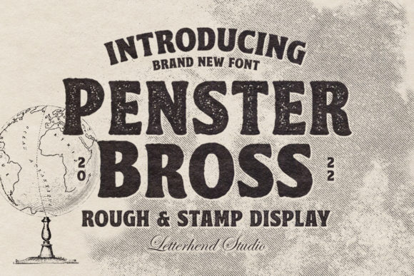 Penster Bross: A Bold Display Font for Editorial Design