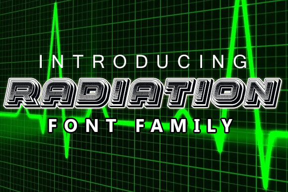 Radiation Font for Bold Editorial Design