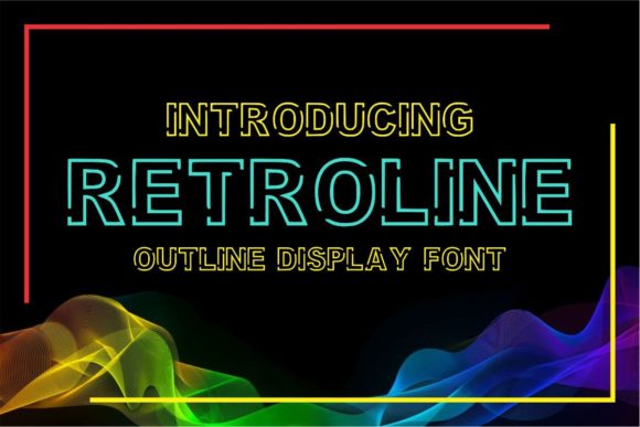 Retroline: A Bold Display Font for Handmade Creations