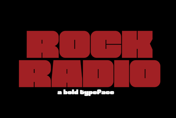 Rock Radio: A Bold Font That Boosted My Brand's Visual Identity