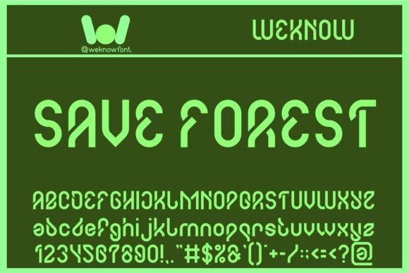 Save Forest: A Cool Display Font for Bold Branding