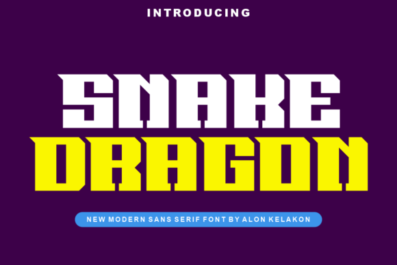 Snake Dragon Font for Handmade Creations