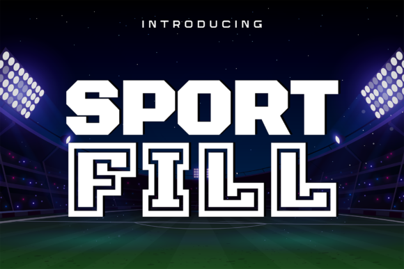 Sport Fill: A Bold Display Font for Creative Branding