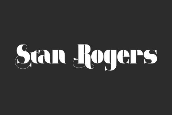 Stan Rogers Display Font for Handmade Creations