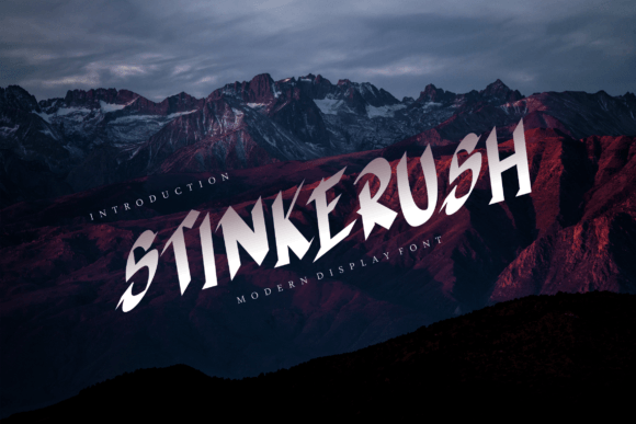 Stinkerush: A Modern Brush Font for Craft Projects