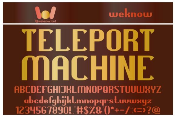 Teleport Machine: A Display Font That Elevates Handmade Creations