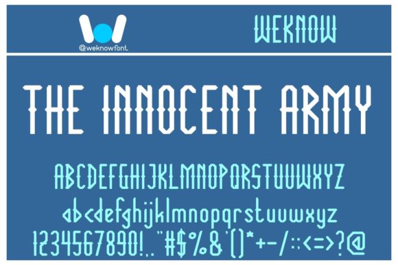 The Innocent Army: A Versatile Display Font for Creative Branding